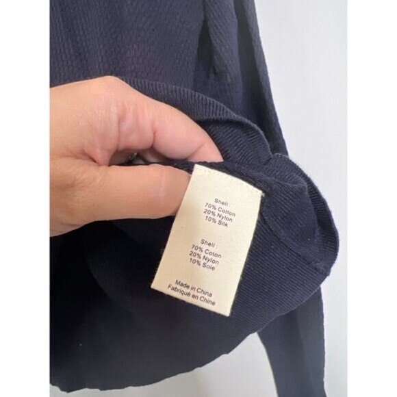 NWT L'agence Sterling Jewel-Button Collar Lightweight Sweater Black Size: XL - Picture 6 of 8